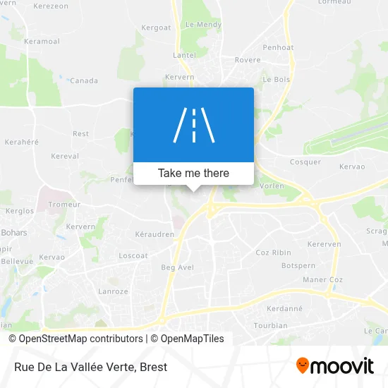 Rue De La Vallée Verte map