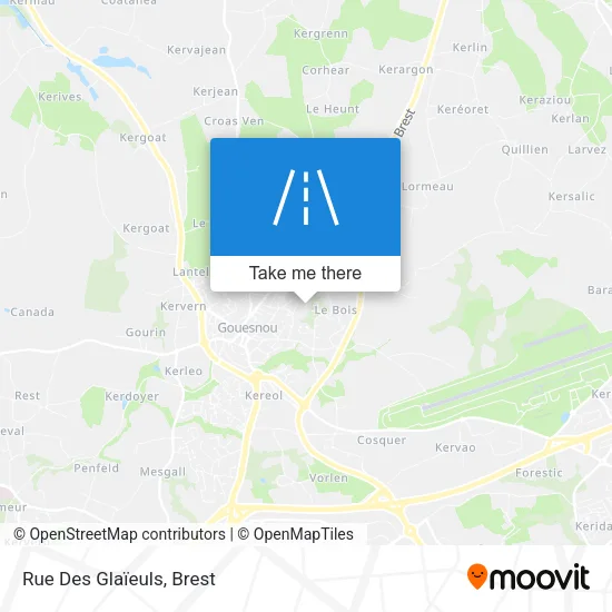 Rue Des Glaïeuls map