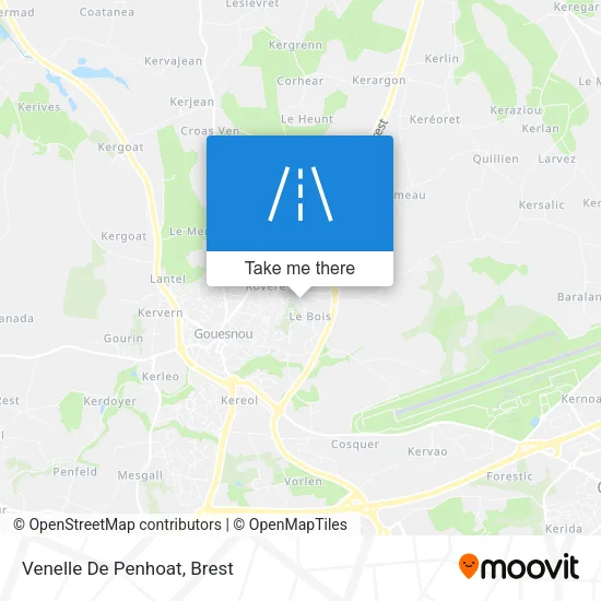Venelle De Penhoat map