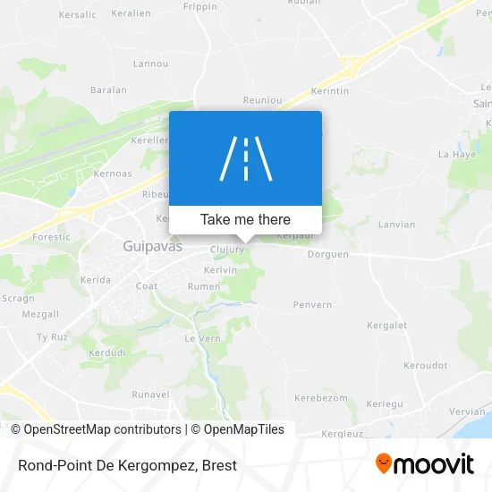 Rond-Point De Kergompez map
