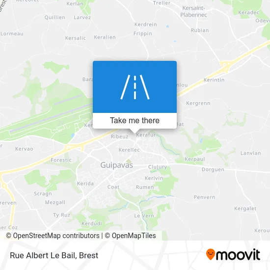 Rue Albert Le Bail map