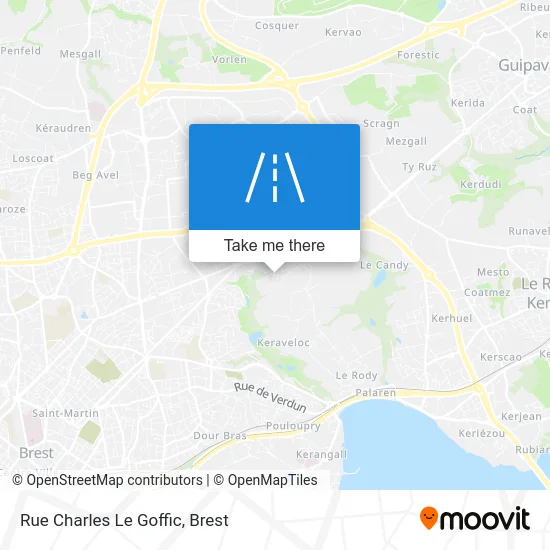 Rue Charles Le Goffic map
