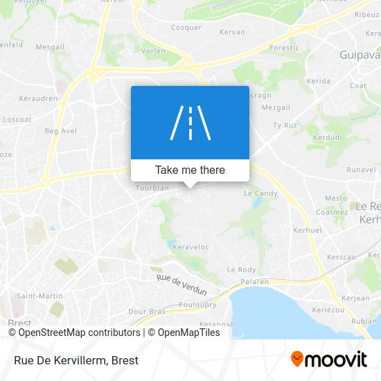 Rue De Kervillerm map