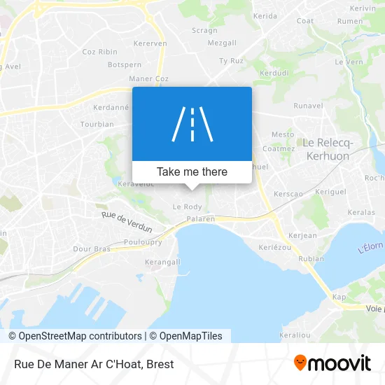 Rue De Maner Ar C'Hoat map