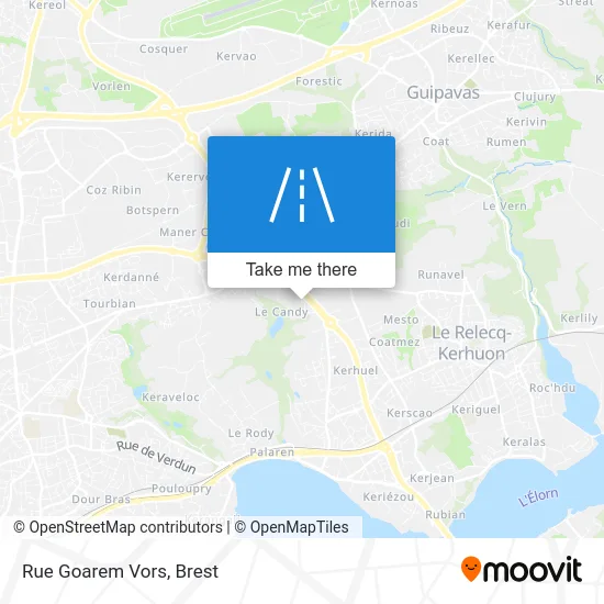Rue Goarem Vors map