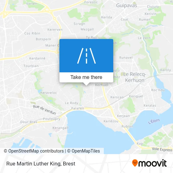 Rue Martin Luther King map