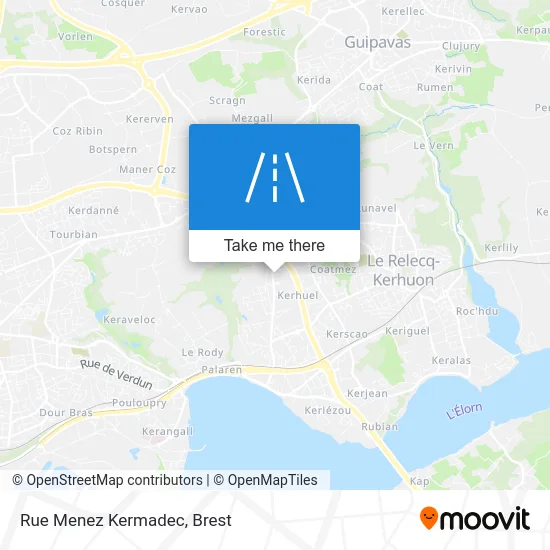 Rue Menez Kermadec map