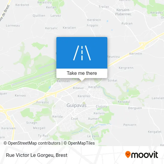 Rue Victor Le Gorgeu map