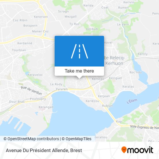 Mapa Avenue Du Président Allende
