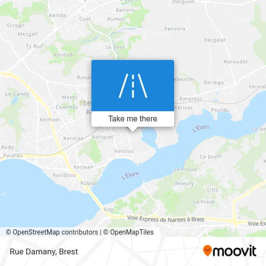 Rue Damany map