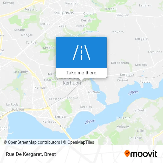 Rue De Kergaret map
