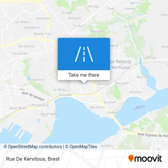 Rue De Kervitous map