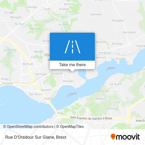 Rue D'Oradour Sur Glane map