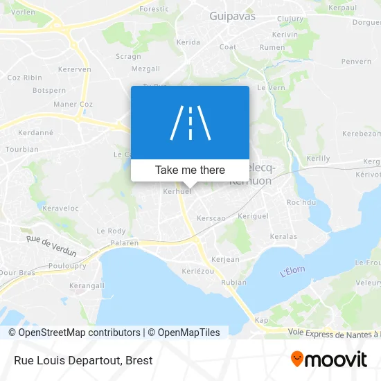 Rue Louis Departout map