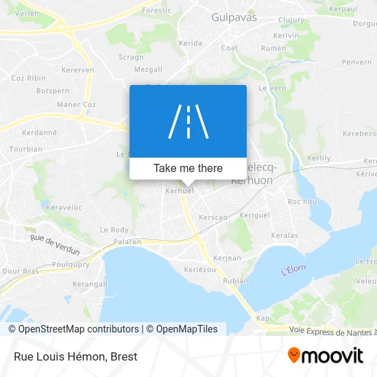 Rue Louis Hémon map