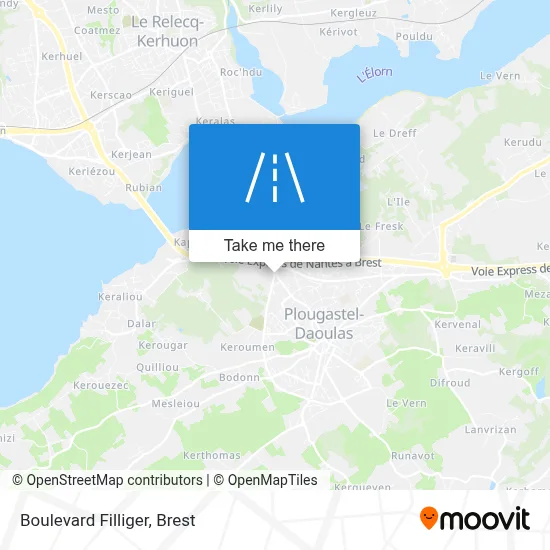 Boulevard Filliger map