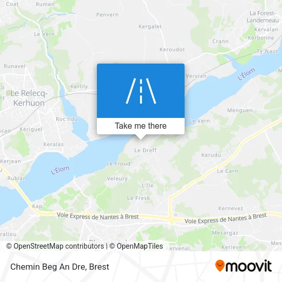 Chemin Beg An Dre map