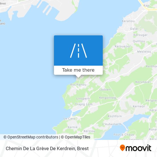 Mapa Chemin De La Grève De Kerdrein