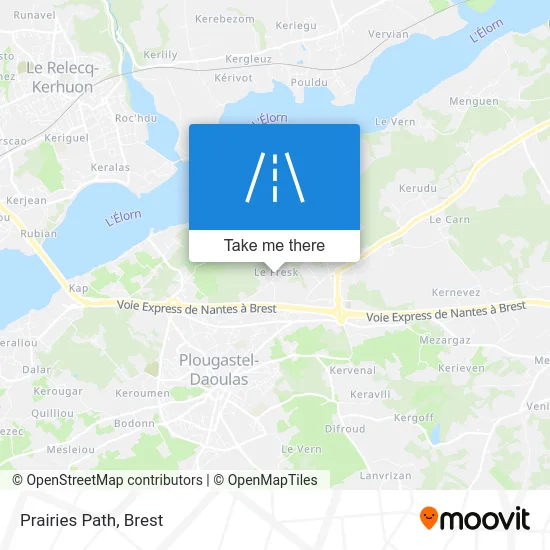 Chemin Des Prairies map