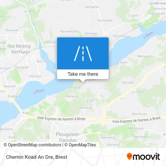 Chemin Koad An Dre map