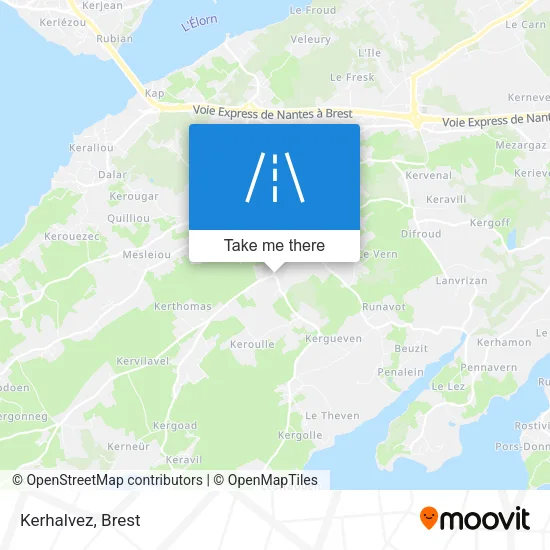 Kerhalvez map