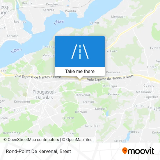 Rond-Point De Kervenal map