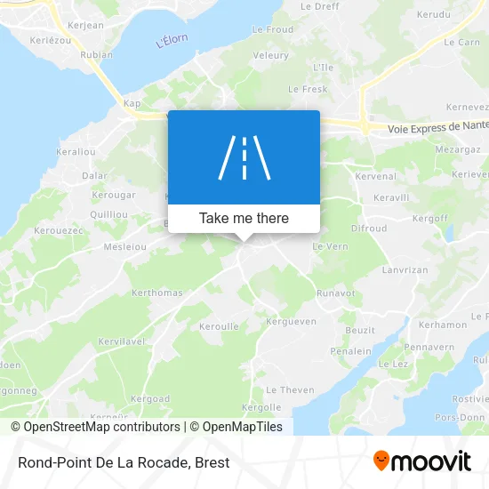 Rond-Point De La Rocade map