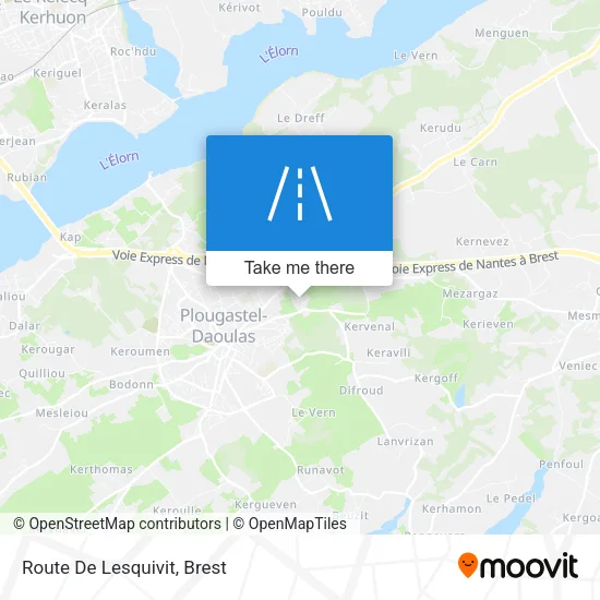 Route De Lesquivit map