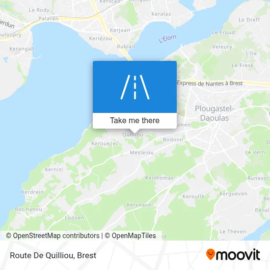 Route De Quilliou map