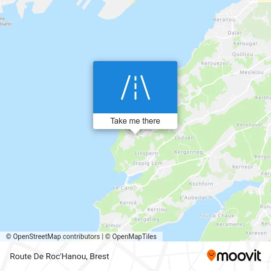 Route De Roc'Hanou map
