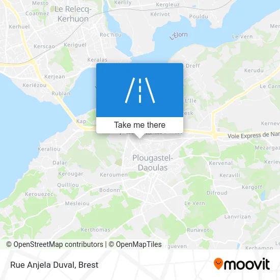 Rue Anjela Duval map