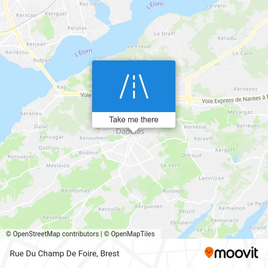 Rue Du Champ De Foire map