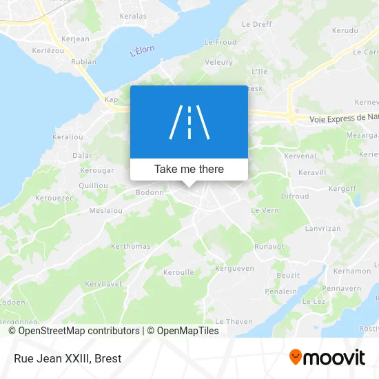 Rue Jean XXIII map