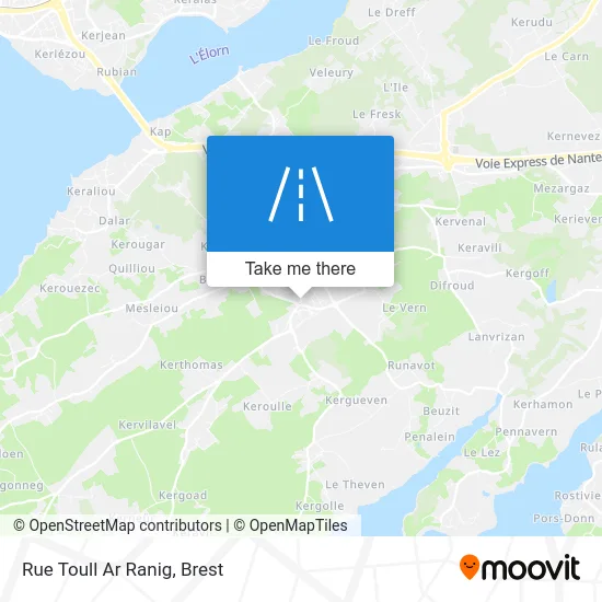 Rue Toull Ar Ranig map