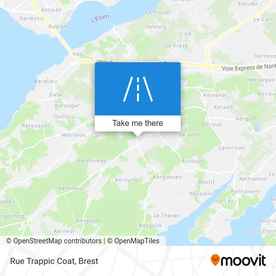 Rue Trappic Coat map