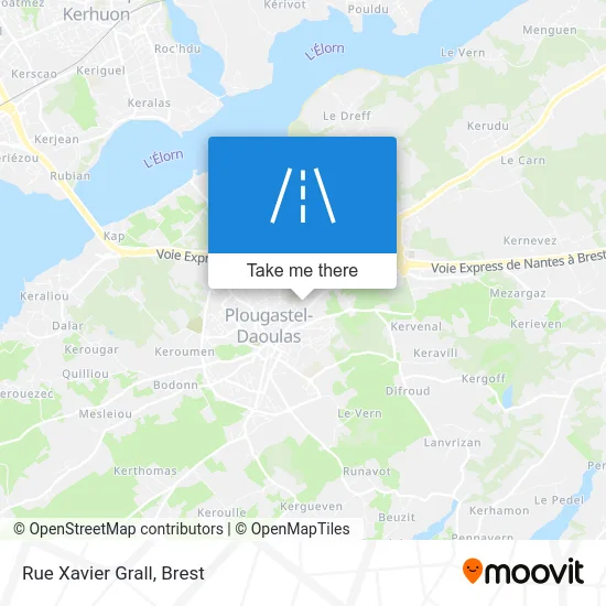 Rue Xavier Grall map