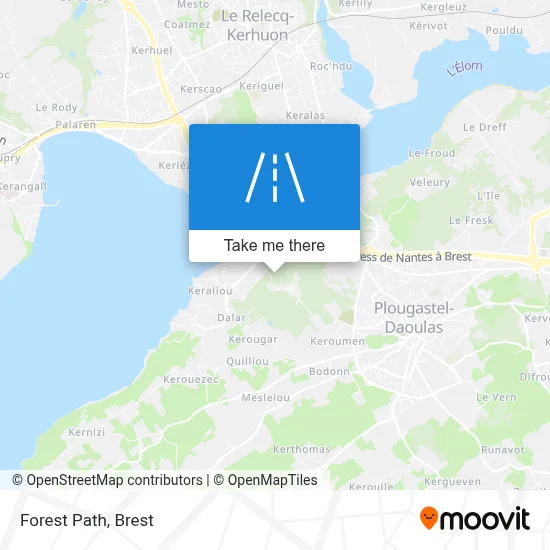 Sentier Forestier map
