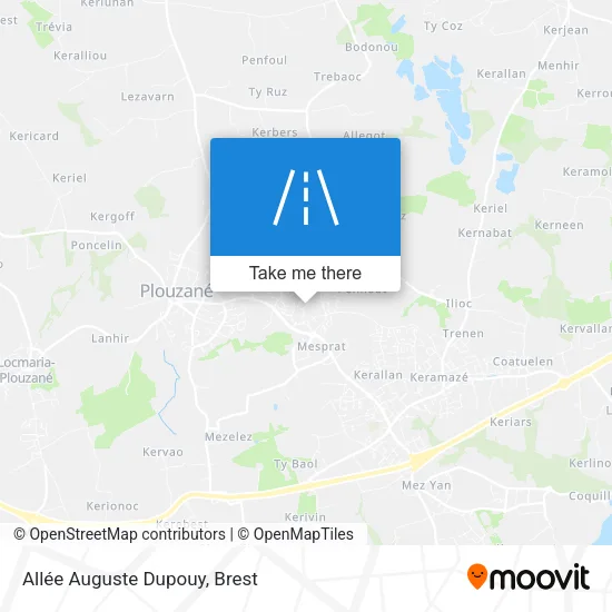 Allée Auguste Dupouy map