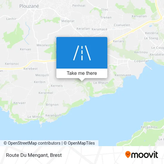 Route Du Mengant map