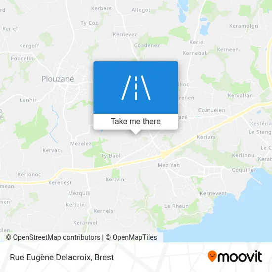 Rue Eugène Delacroix map