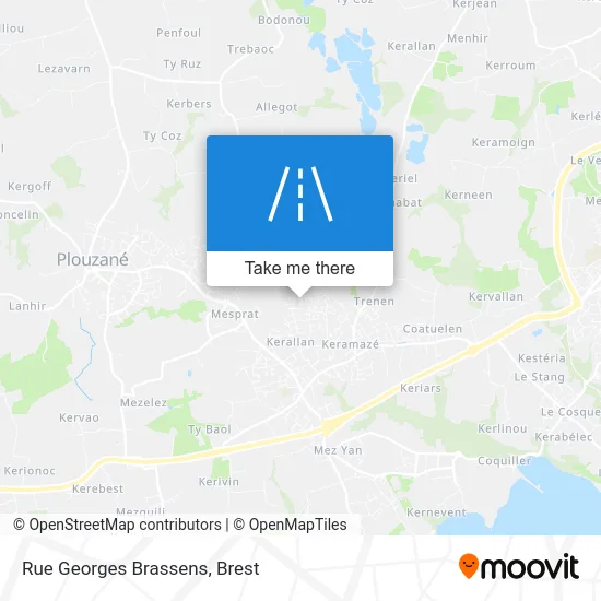 Rue Georges Brassens map