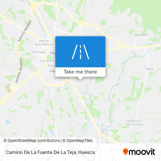 mapa Camino De La Fuente De La Teja