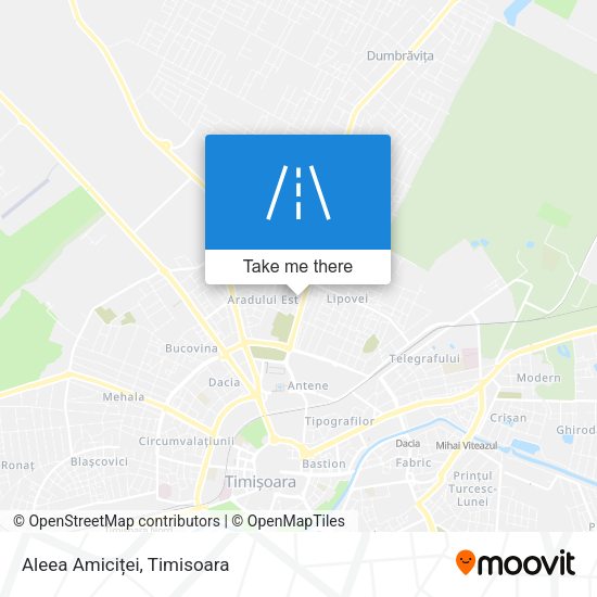 Aleea Amiciței map