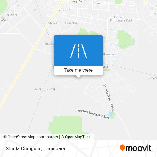 Strada Crângului map