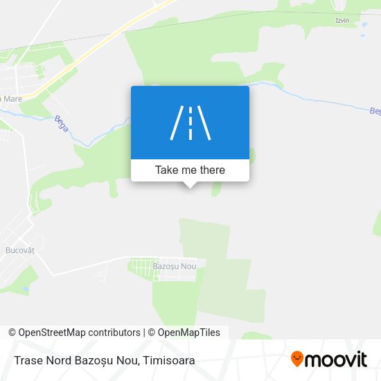 Trase Nord Bazoșu Nou map