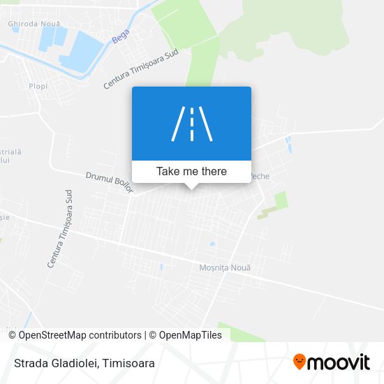 Strada Gladiolei map