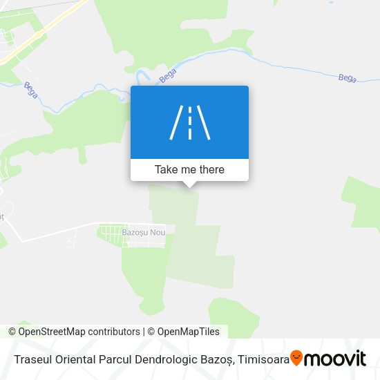 Traseul Oriental Parcul Dendrologic Bazoș map