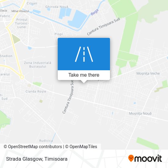 Strada Glasgow map