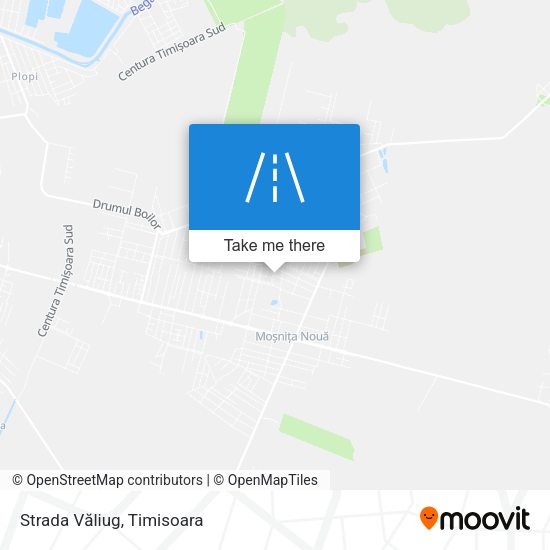 Strada Văliug map