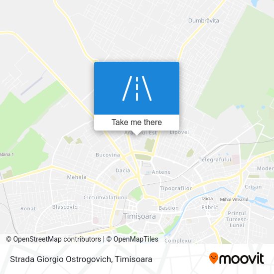 Strada Giorgio Ostrogovich map